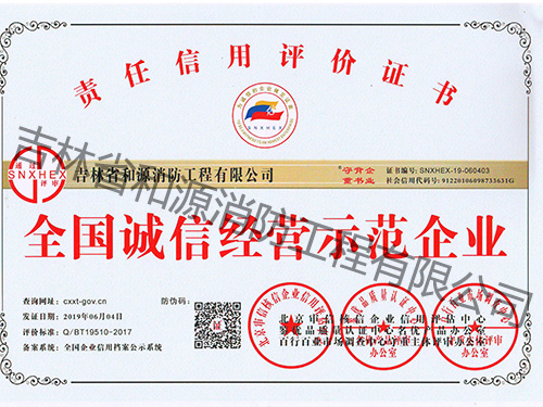 全國(guó)誠(chéng)信經(jīng)營(yíng)示范企業(yè)